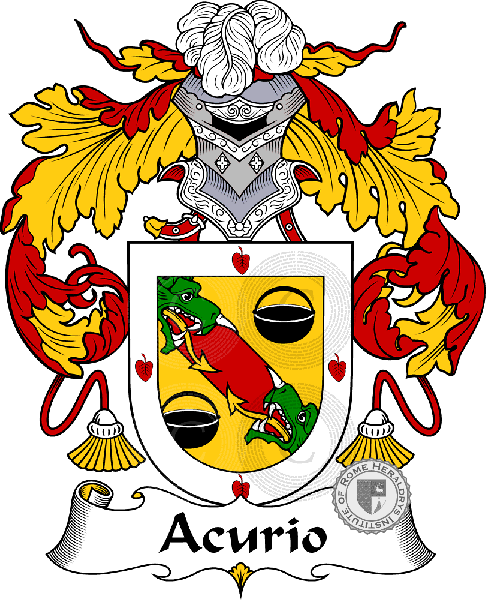 Wappen der Familie Acurio   ref: 36135