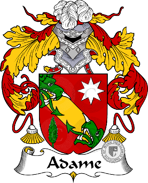 Wappen der Familie Adame   ref: 36137