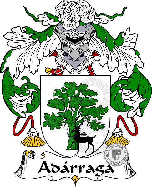 Coat of arms of family Adárraga   ref: 36144