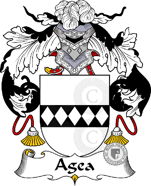Coat of arms of family Agea   ref: 36148