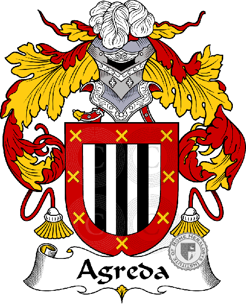 Escudo de la familia Agreda   ref: 36153