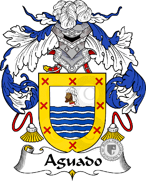 Coat of arms of family Aguado   ref: 36154