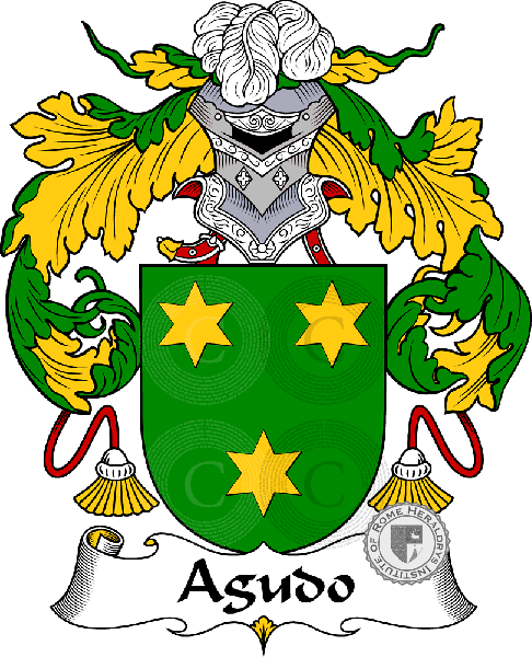 Coat of arms of family Agudo   ref: 36157