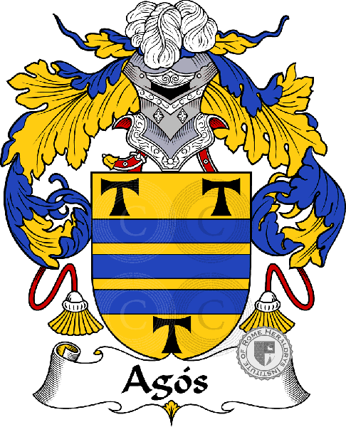 Coat of arms of family Agós