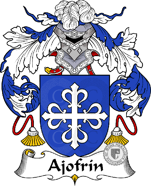 Escudo de la familia Ajofrín   ref: 36176