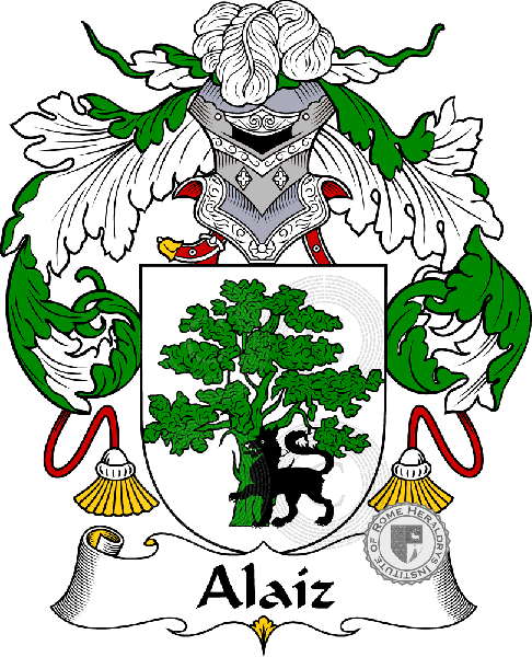 Escudo de la familia Alaíz   ref: 36180