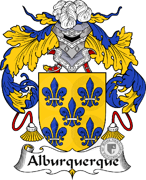 Escudo de la familia Alburquerque   ref: 36194