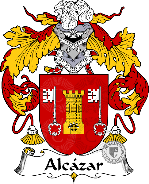 Coat of arms of family Alcazar