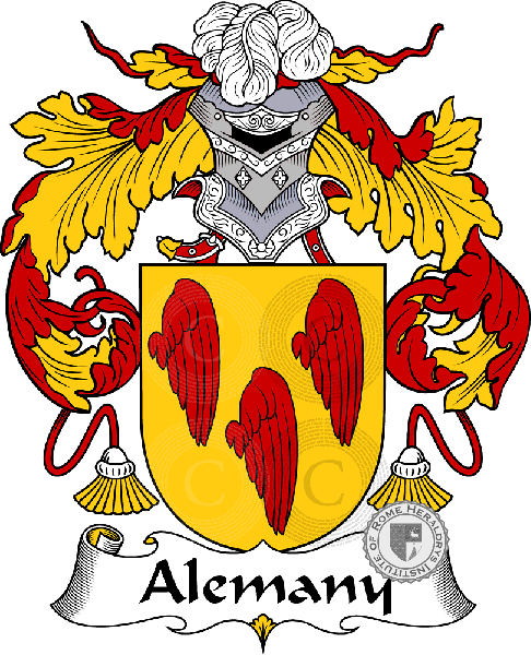 Coat of arms of family Alemany