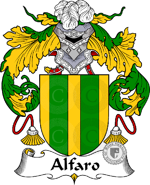 Coat of arms of family Alfaro