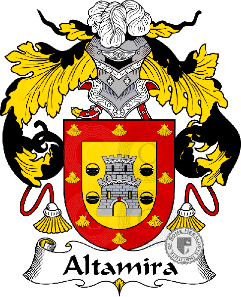 Coat of arms of family Altamira   ref: 36229