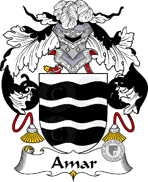 Wappen der Familie Amar   ref: 36236