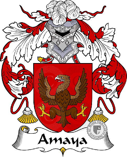 Coat of arms of family Amaya   ref: 36238