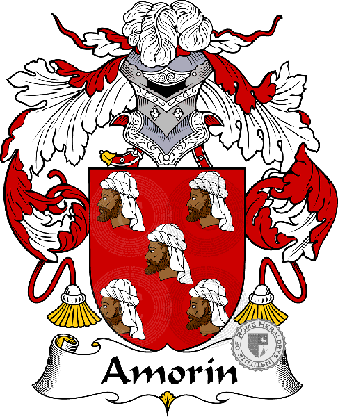 Coat of arms of family Amorín   ref: 36244