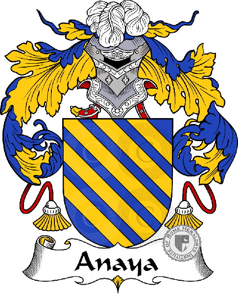 Coat of arms of family Anaya