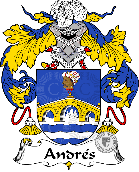 Escudo de la familia Andrés   ref: 36259