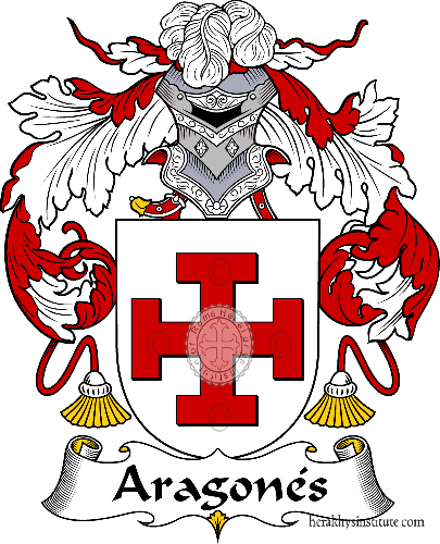 Coat of arms of family Aragonés   ref: 36287