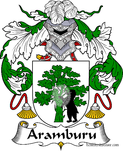 Coat of arms of family Aramburu   ref: 36289