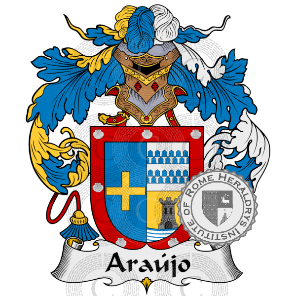 Coat of arms of family Araújo   ref: 36296