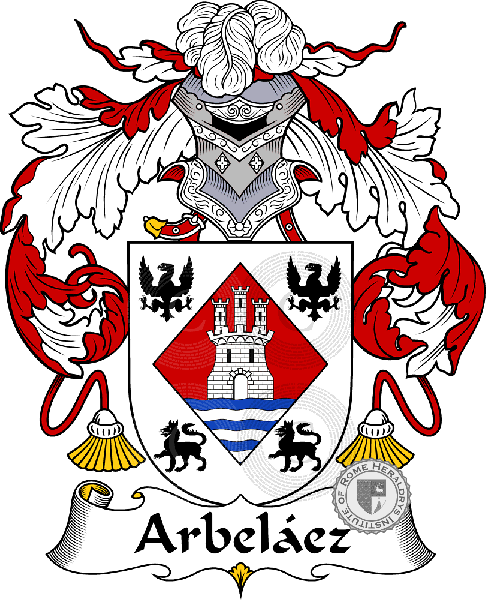 Escudo de la familia Arbeláez   ref: 36297