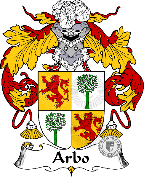 Coat of arms of family Arbo