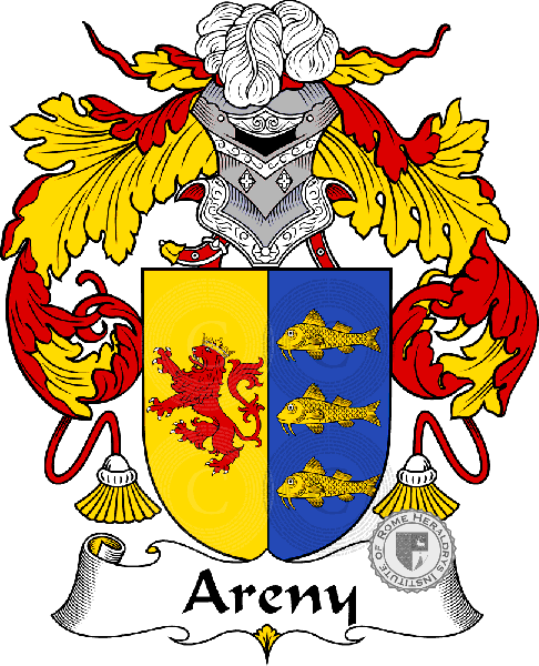 Wappen der Familie Areny   ref: 36309