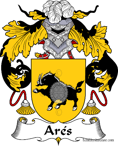 Escudo de la familia Arés   ref: 36316