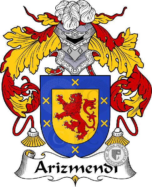 Coat of arms of family Arizmendi
