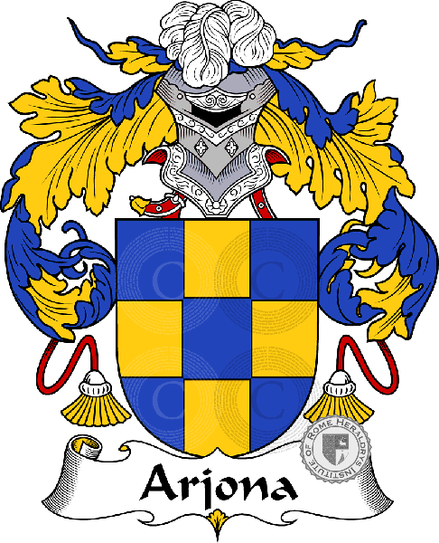 Escudo de la familia Arjona   ref: 36323