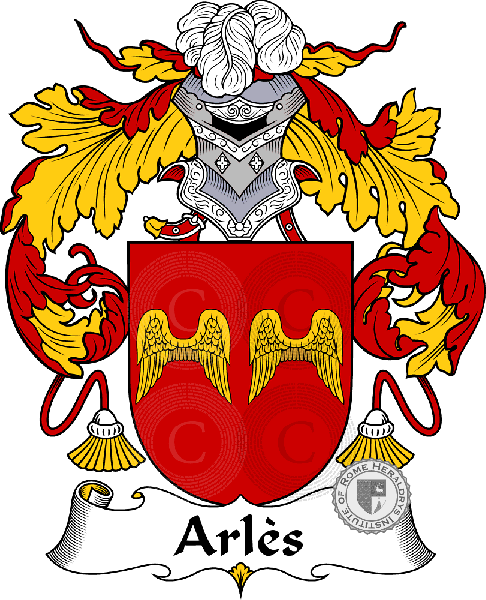 Wappen der Familie Arlès   ref: 36324