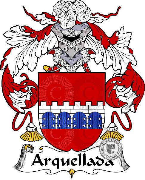 Coat of arms of family Arquellada   ref: 36331