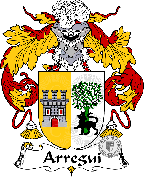 Coat of arms of family Arregui