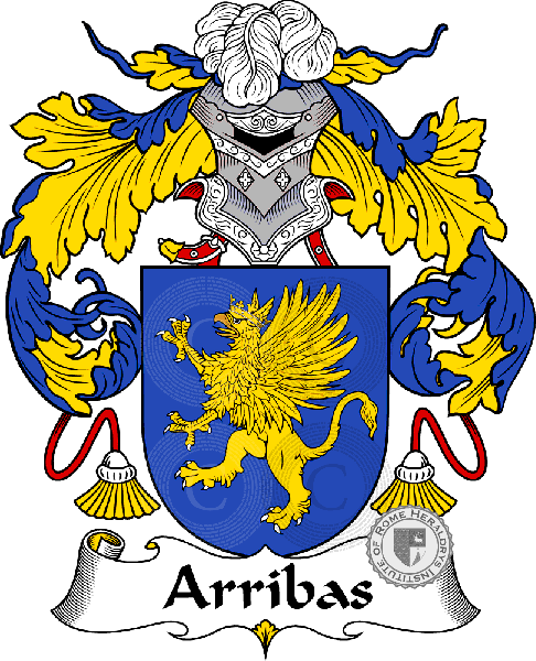 Coat of arms of family Arribas   ref: 36339
