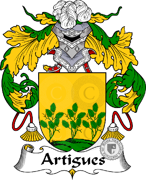 Wappen der Familie Artigues   ref: 36352