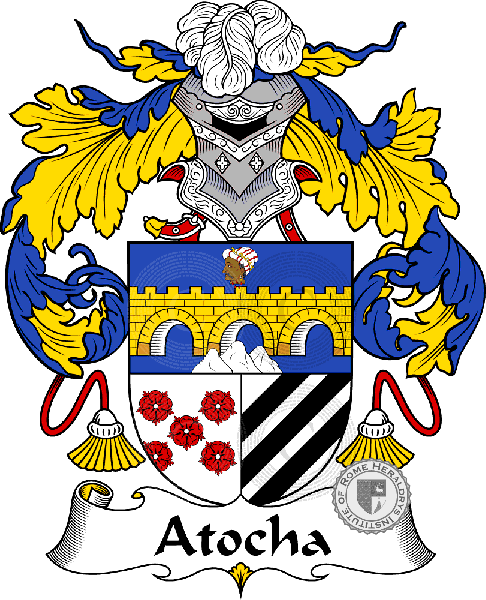 Coat of arms of family Atocha   ref: 36364