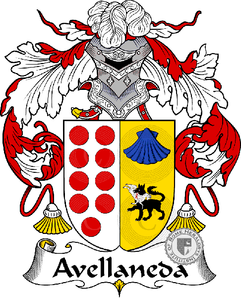 Wappen der Familie Avellaneda   ref: 36366