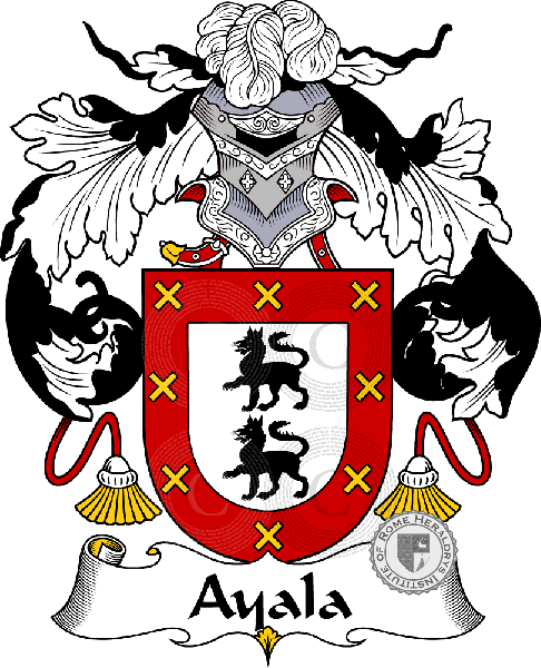 Coat of arms of family Ayala   ref: 36368