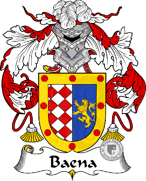 Coat of arms of family Baena   ref: 36387