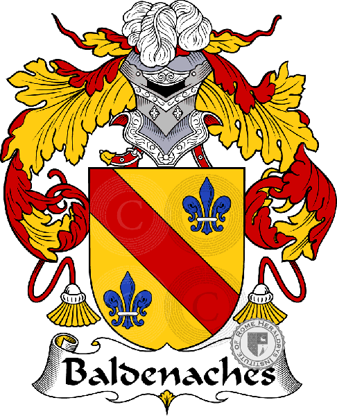 Escudo de la familia Baldenaches   ref: 36396
