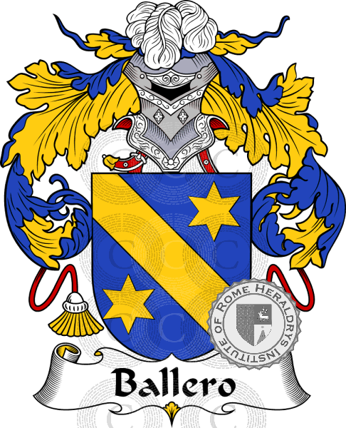 Coat of arms of family Ballero   ref: 36400
