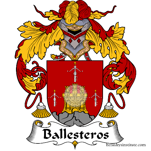 Escudo de la familia Ballesteros   ref: 36401