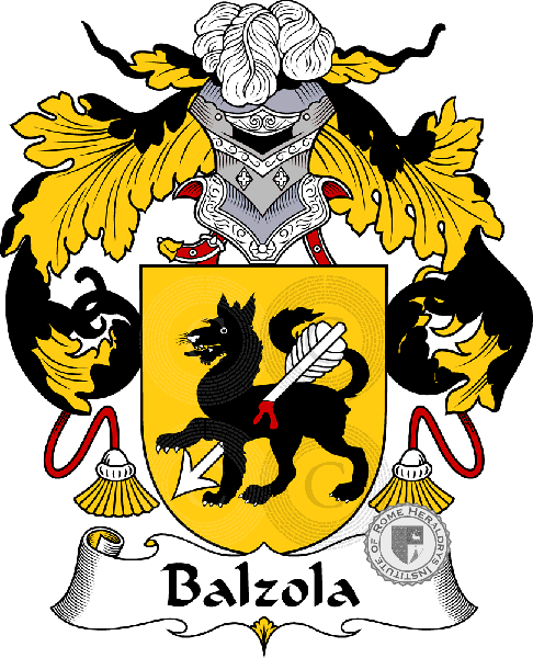Wappen der Familie Balzola   ref: 36403