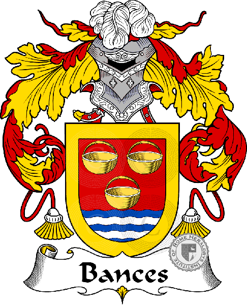 Wappen der Familie Bances   ref: 36404