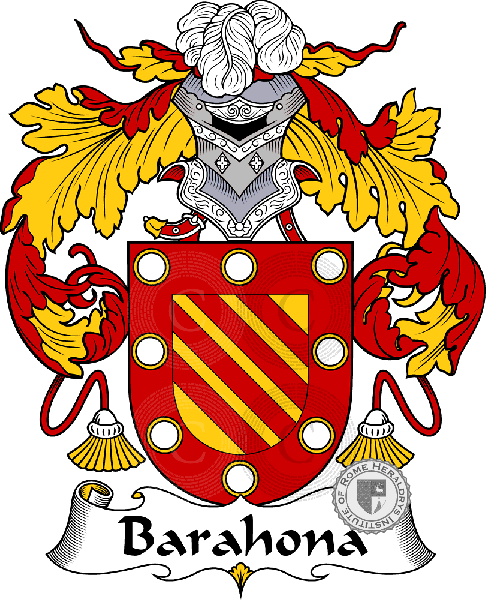 Wappen der Familie Barahona   ref: 36412