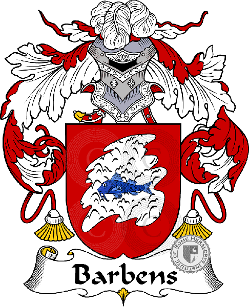 Wappen der Familie Barbens   ref: 36417