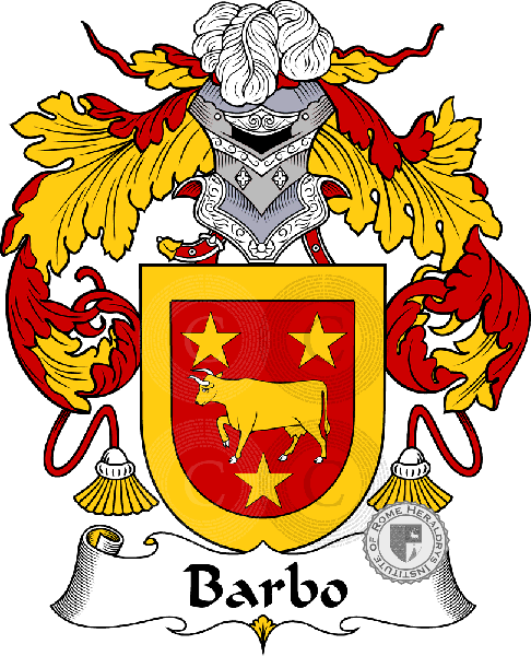 Wappen der Familie Barbo   ref: 36420