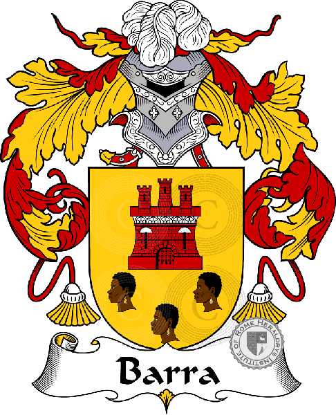 Wappen der Familie Barra   ref: 36433