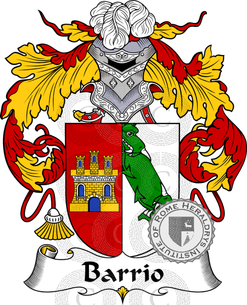 Wappen der Familie Barrio   ref: 36437