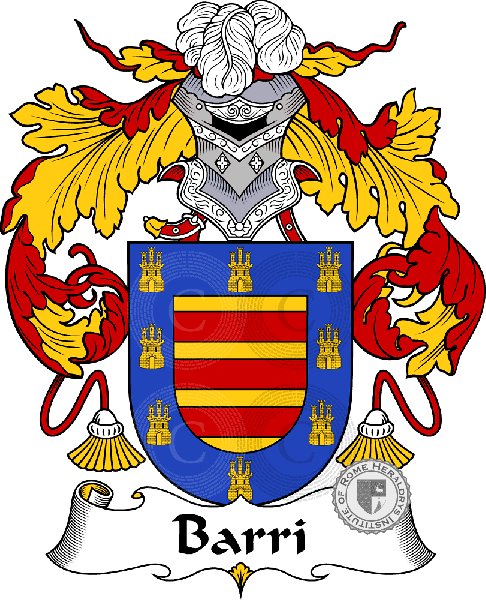 Coat of arms of family Barri