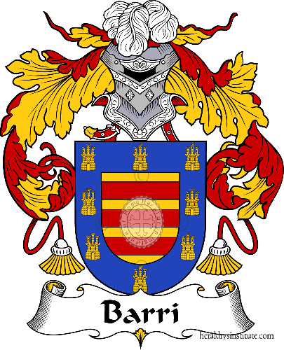 Coat of arms of family Barri   ref: 36438